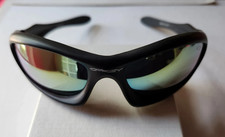 Vtg Oakley Monster Dog Black Wrap Frame Bronze Lens U.S.A. MOD2233.