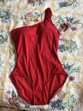 Spanx Swimsuit Basic One Shoulder Size 16 Red