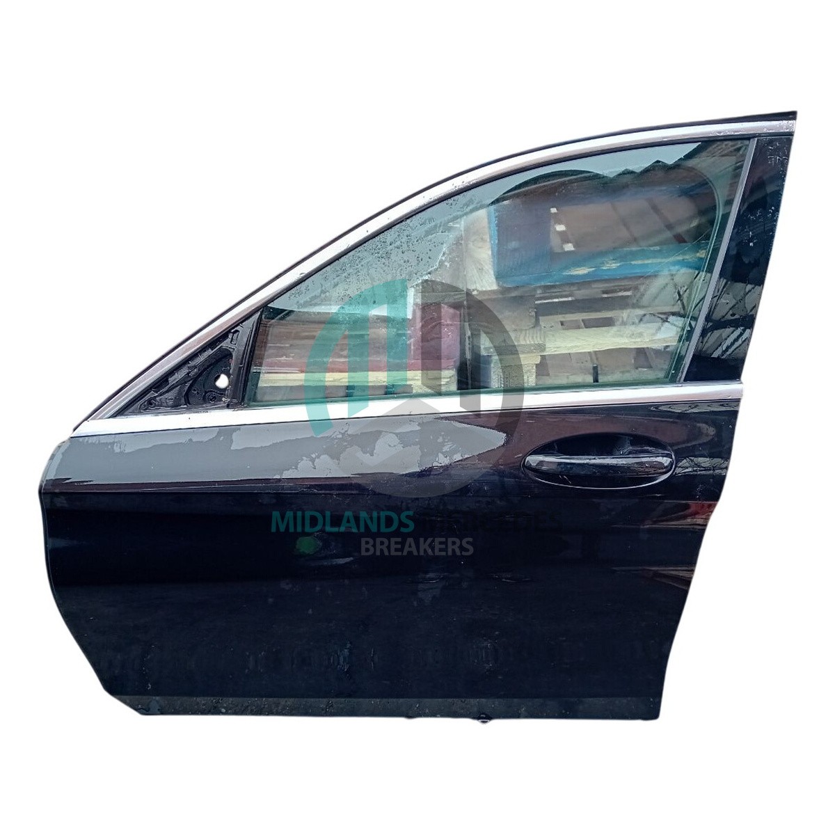 MERCEDES-BENZ C Class W205 Saloon Front Left Door 197 Obsidian Black A2057200105