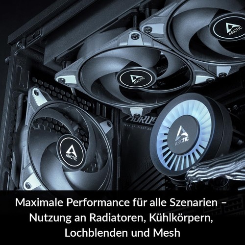 ARCTIC P12 Max - PC Lüfter, High-Performance 120 mm Gehäuselüfter, PWM-gesteuert - Afbeelding 4 van 8