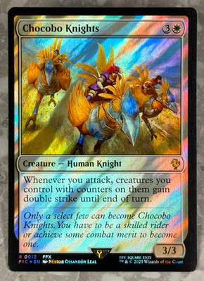 Chocobo Knights Surge Foil 12 R MTG Final Fantasy FIC NM X1