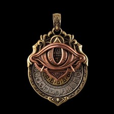 NEW Tarot Symbol Pendant, Tarot Vision Pendant - All Seeing Eye Necklace