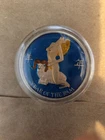 Year Of The Ram Colorized Enamel 1 0z .999 Silver Round