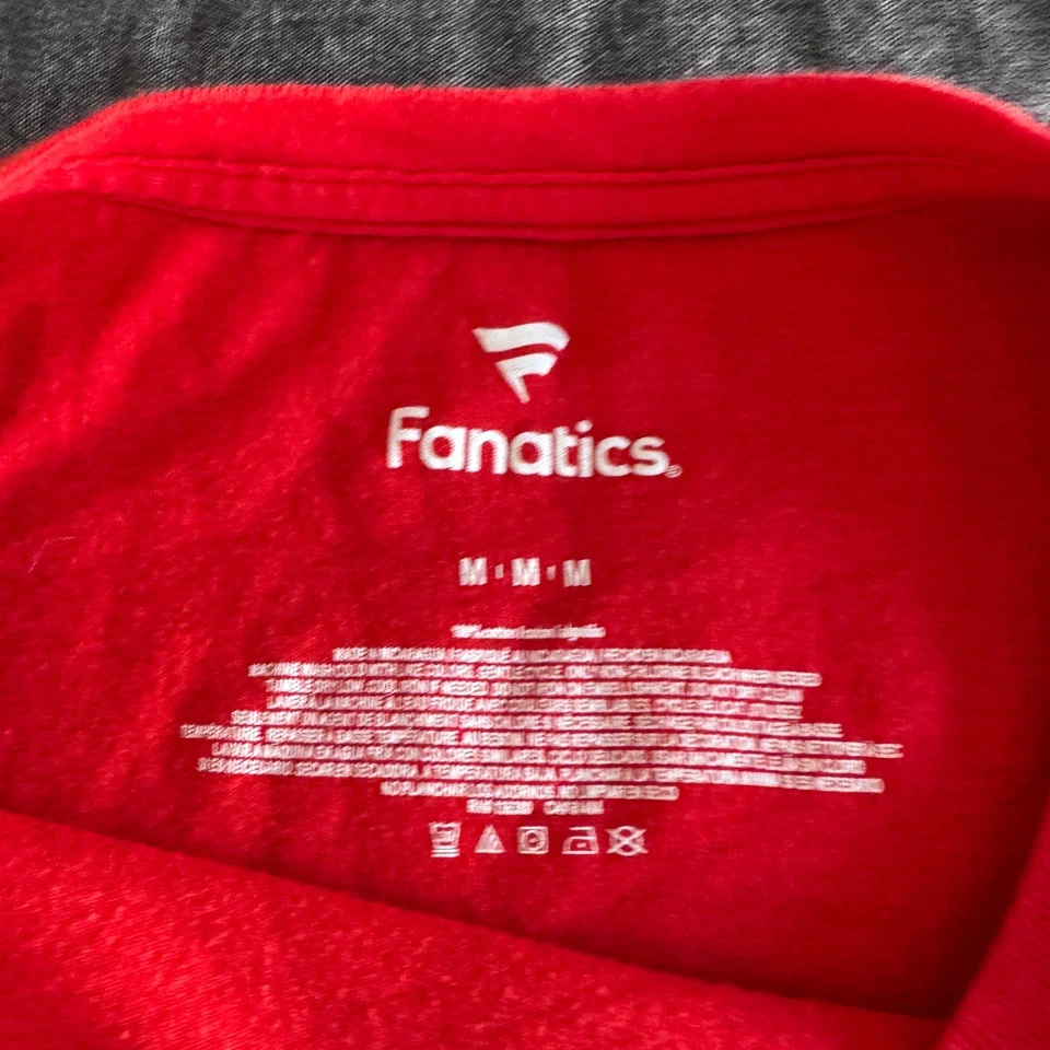 Camiseta para hombre Fanatics Pro Line NBA Portland Trailblazers roja logotipo equipo mediana Foto 3 de 4