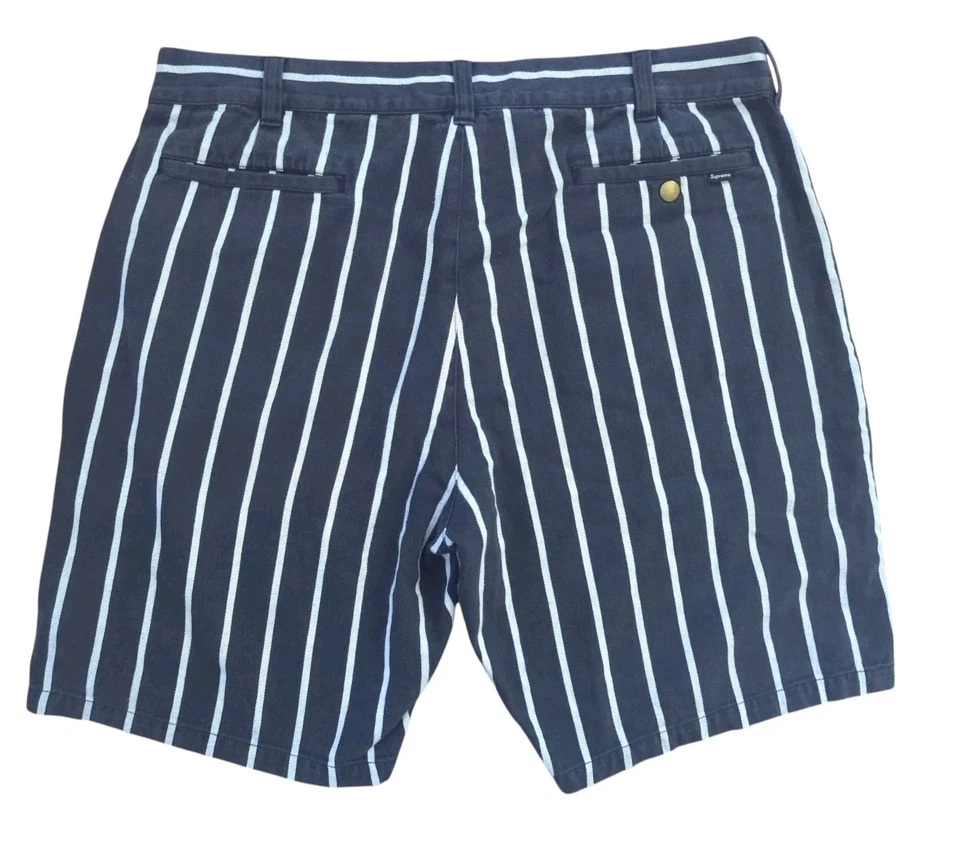 Supreme Work 短裤黑色条纹 SS21 男式 36 36 x 9 - 正品 - — 第 2/4 张图片