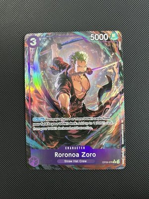 One Piece TCG - Roronoa Zoro OP09-076 PRB02 Alternative Art - Mint Packfresh
