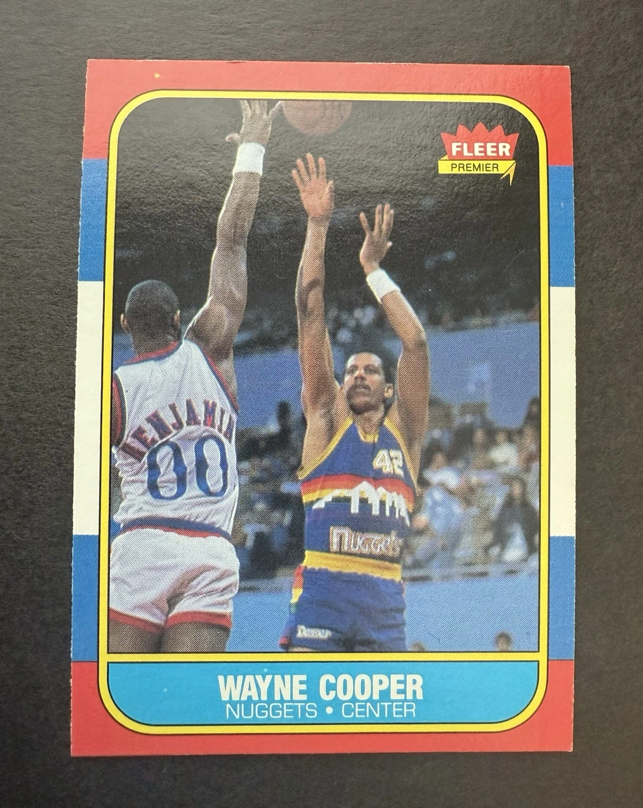 1986-87 Fleer Basketball #18 Wayne Cooper - Denver Nuggets