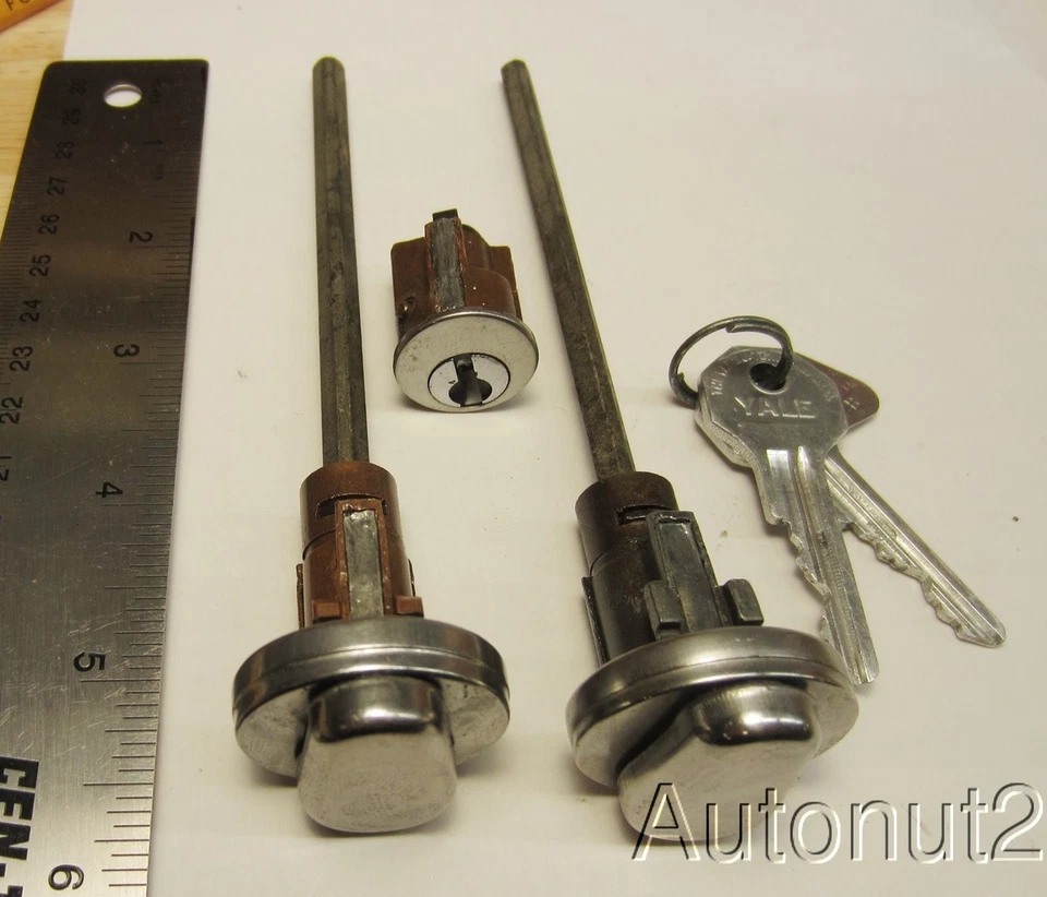 Juego de cerraduras Dodge Plymouth Chrysler 1949 1950 1951 1953 1954 1955 puertas encendidas Foto 4 de 4