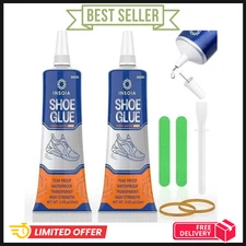Shoe Glue Sole Repair Kit 15ML x2 Heavy Duty Shoe Adhesive Waterproof Flexibl...
