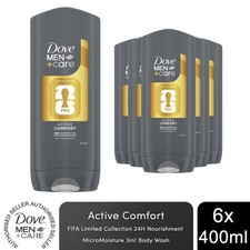 Dove Men+Care FIFA Limited Edition Active Comfort 3-in-1 Shower Gel 400ml,6 Pack