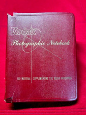 Kodak Photographic Notebook Film Camera Handbook Manual Binder Vintage Inserts
