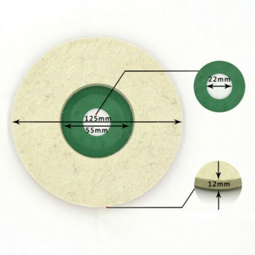 Polishing Grinder Wheel Set Wheel Buffing Felt Grinder Pad Accessories - Bild 7 von 12