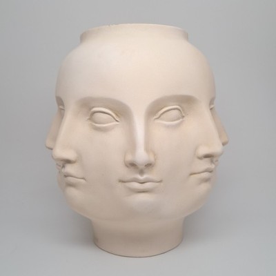Vintage TMS 2005 White Perpetual Face Vase Dora Maar Fornasetti