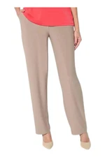 Susan Graver Women's LK Luxe Pull-On Pants w/ Pocket Barley