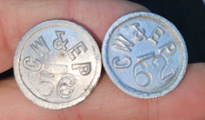 C W & P Carthage 1956, 62 HUBBARD Date Nail – ALUMINUM VERY NICE