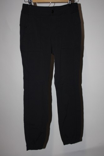 Athleta Pants Womens 2 Black Stretch Nylon Softshell Jogger Hiking Zip Pockets - Picture 7 of 8