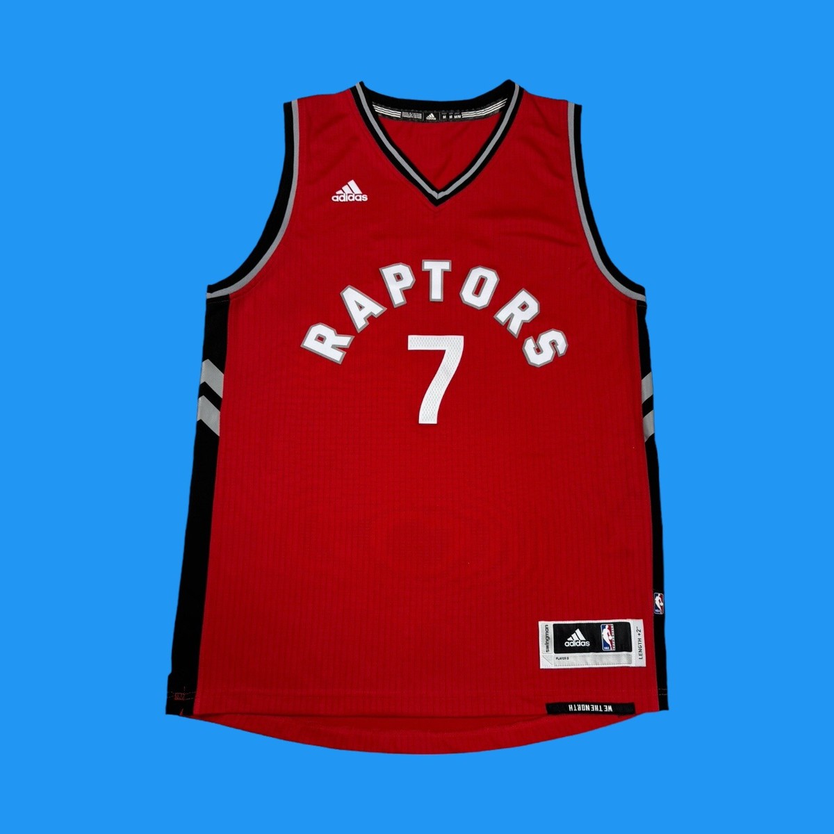 Toronto RAPTORS ADIDAS NBA Jersey Kyle LOWRY Red Men's Size Medium - Main Image