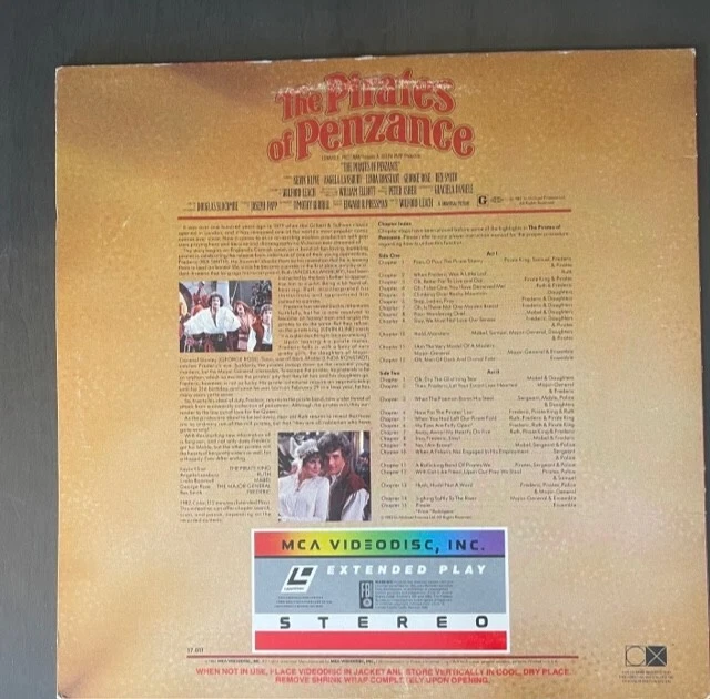 The Pirates of Penzance Laser Videodisc 1983 MCA Videodisc - Image 2 of 4