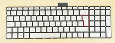 For HP 17-g004no 17-g005no 17-g006no 17-g011no Keyboard Nordic Backlit Silver