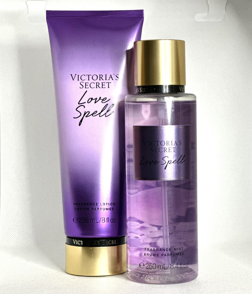 Victoria's Secret Love Spell Mist 8.4oz Lotion 8oz Set New Sealed