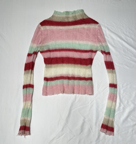 VINTAGE GUESS JEANS Color Block Knit Sweater Size XS - HONG KONG - Picture 3 of 10