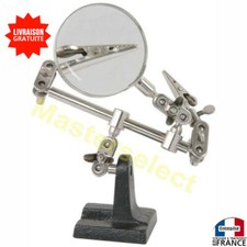 LOUPE DE TABLE POUR TRAVAUX PRECISION AVEC PINCES CROCODILE 
