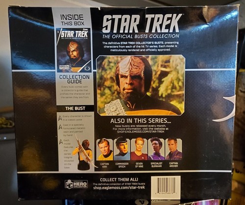 Eaglemoss Star Trek Commander Worf Bust - Picture 4 of 6