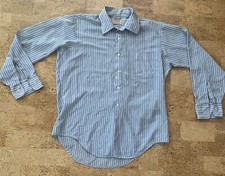 Vintage Manhattan Shirt MensL Button Down Short Sleeve Plaid See Measurement Pic