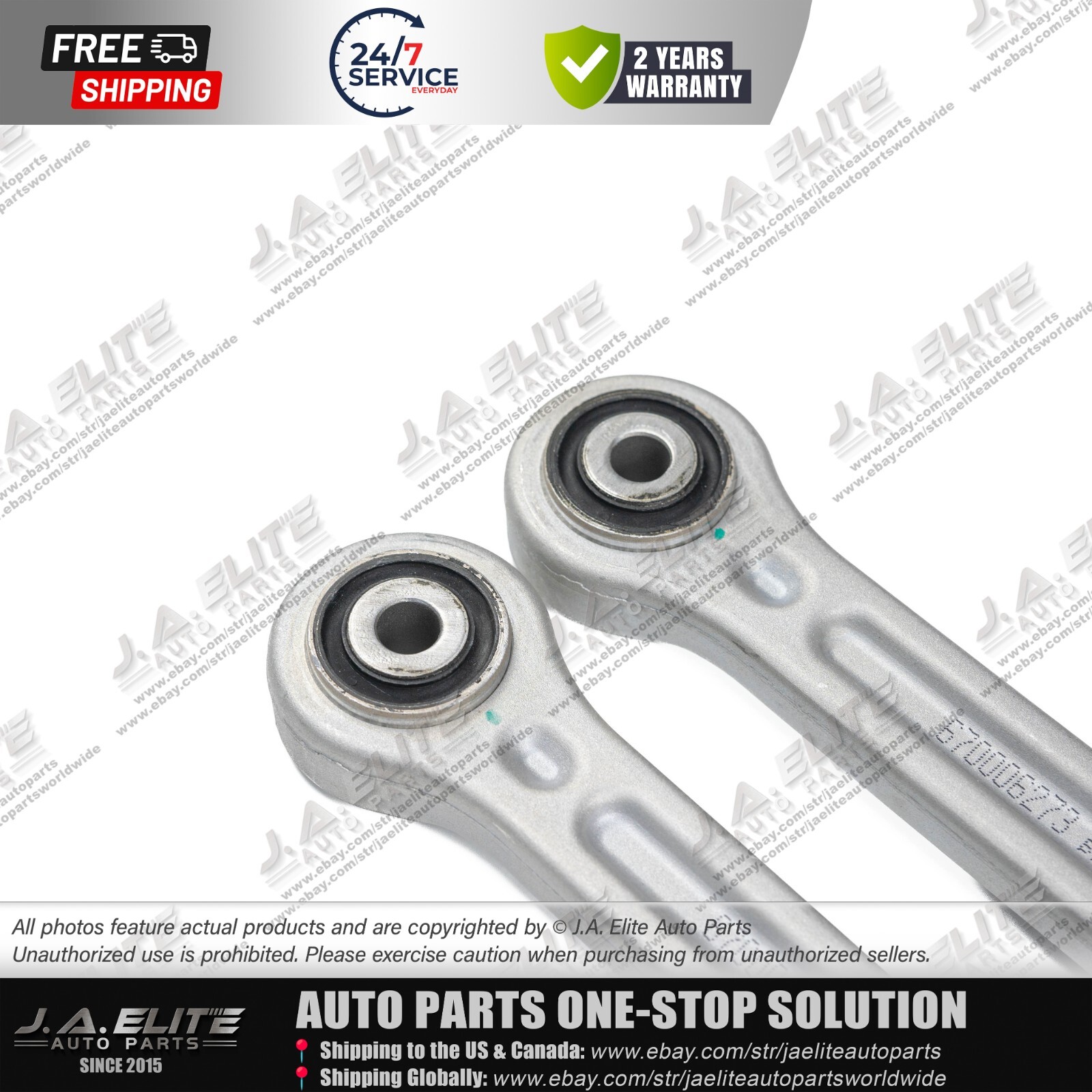 2pcs Rear Control Arm Side Rods fit Maserati Ghibli Quattroporte 2014+ 670006273