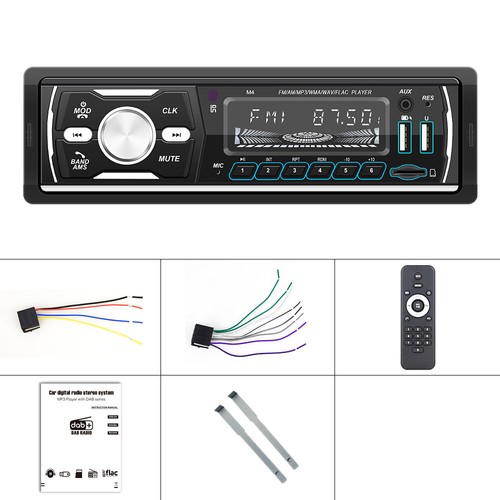 DAB+ Autoradio RDS AM FM Bluetooth Freisprecheinrichtung 2 USB SD AUX IN 1 DIN - Bild 15 von 17