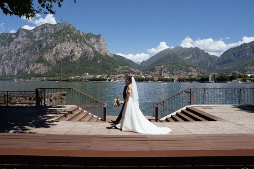 Abito da Sposa Bianco Macramè - Taglia 42 - Foto 4 di 13
