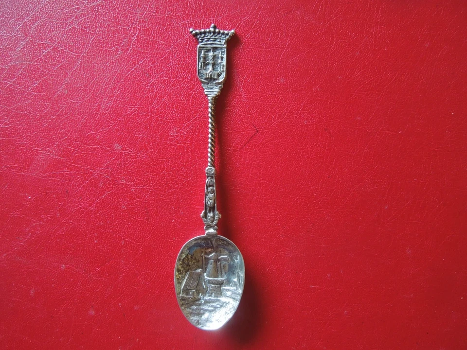 J6422 Antigua CUCHARA HOLANDESA KAMPEN SÓLIDA PLATA 833 PESO 19,2 GR VER DESCRIPCIÓN Foto 3 de 4