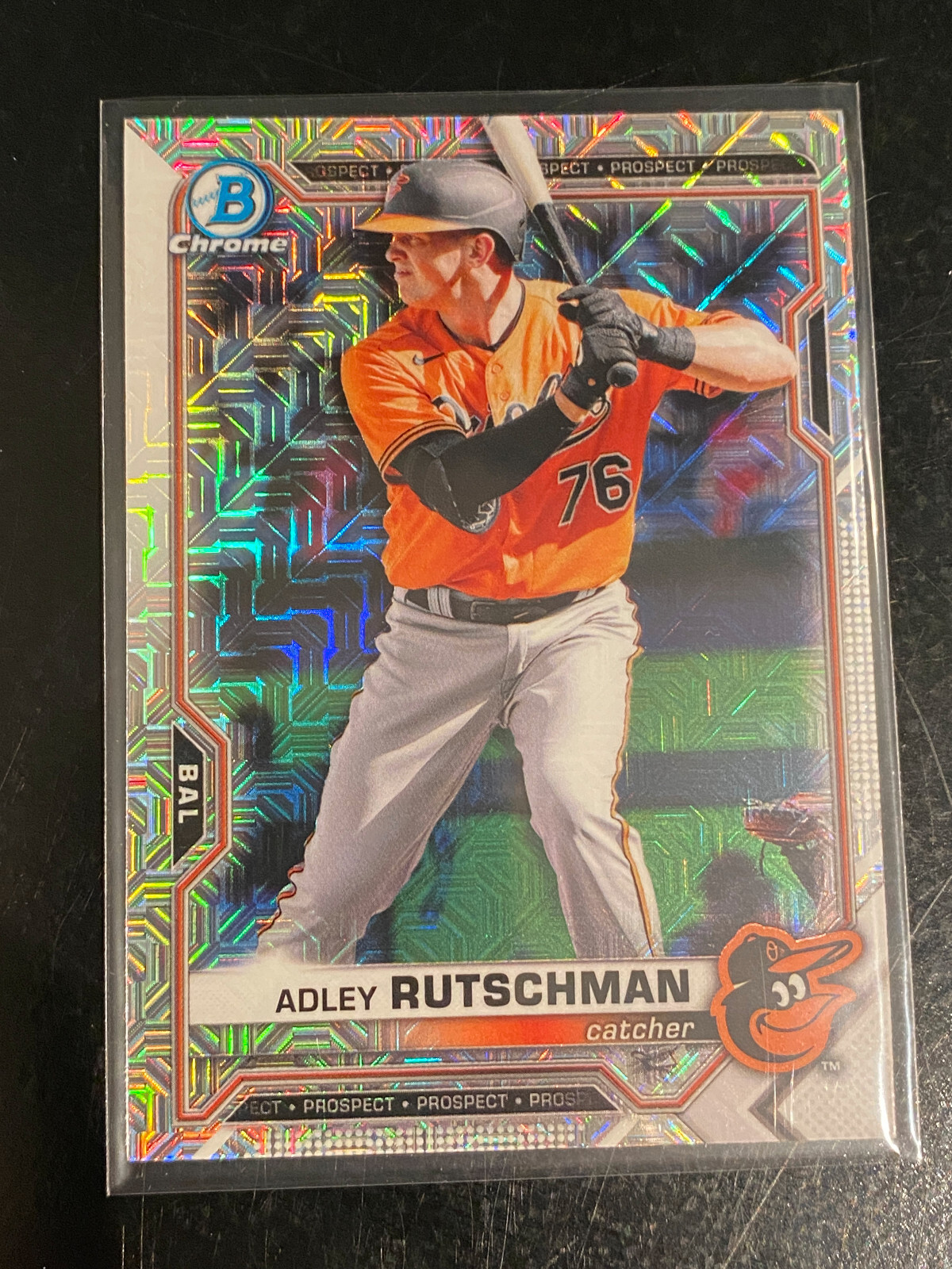2021 Bowman Chrome Adley Rutschman Mojo Refractor BCP-241 RC/Prospect Orioles