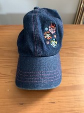 Vintage Powerpuff Girls Hat Cartoon Network Denim Adjustable
