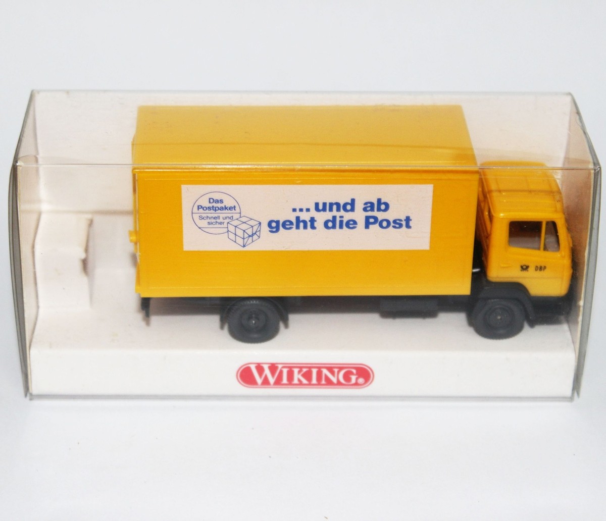Wiking 1:87 Scale Train Toy Yellow Mail Postal Delivery Box