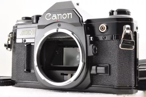 Canon AE-1 35mm Film Camera SLR Black Body Excellent +5 From Japan #2420