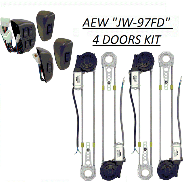 Universal Power Window motor Kit with 7 Illuminated Switches (spal quality) h/d eBay