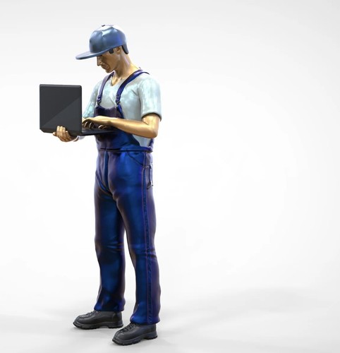 Mécanicien Chiffres Lot 1:18 (10,2cm) non Peinte, 1/18 Diorama (8 Chiffres) - Bild 13 von 20