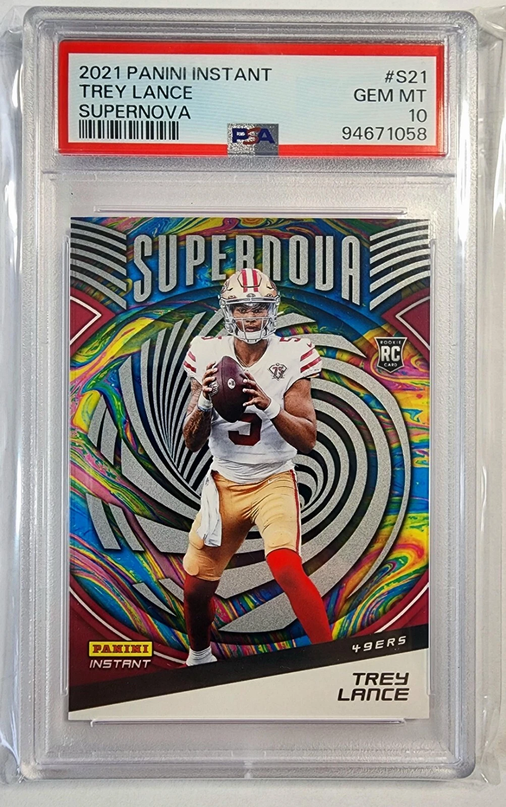 Trey Lance Panini Instant Supernova #S21 Base