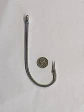 100 Mustad 3407DT Size 14/0 Saltwater Big Game Duratin J Hooks 3407DT-140 HUGE