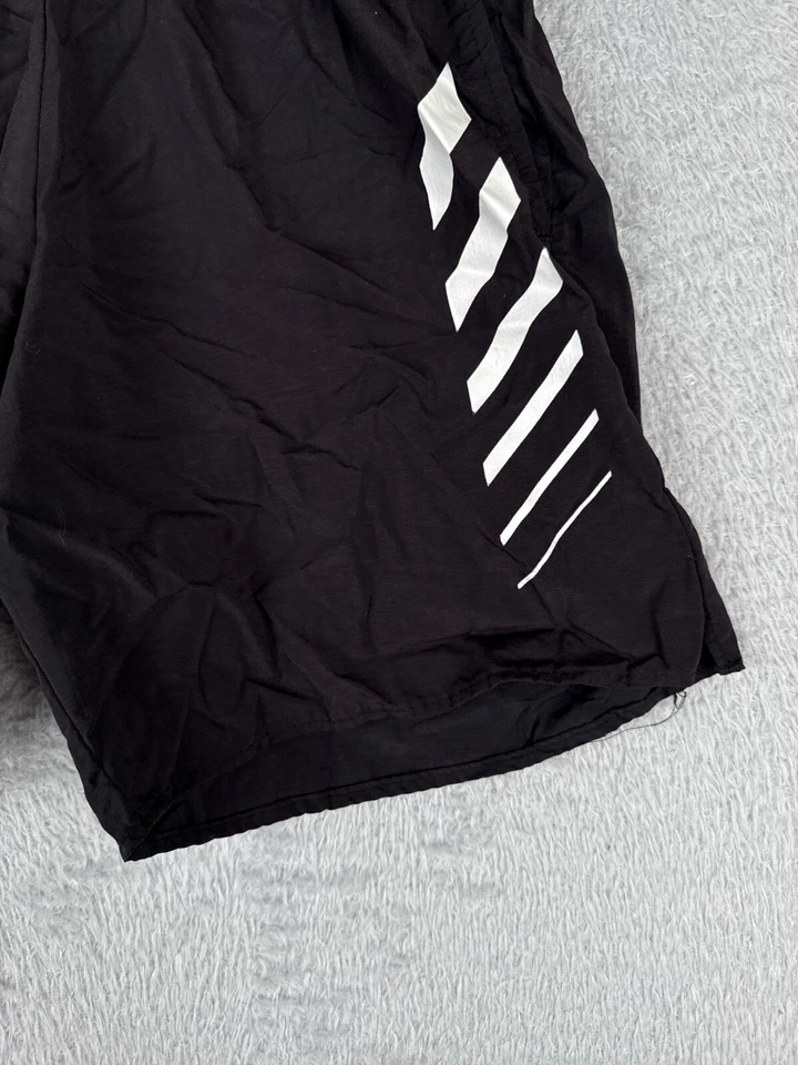 VINTAGE Pantalones Cortos Descente Ciclismo Adulto Pequeño Negro Blanco Acolchado Nylon Shell Baúl Foto 2 de 4