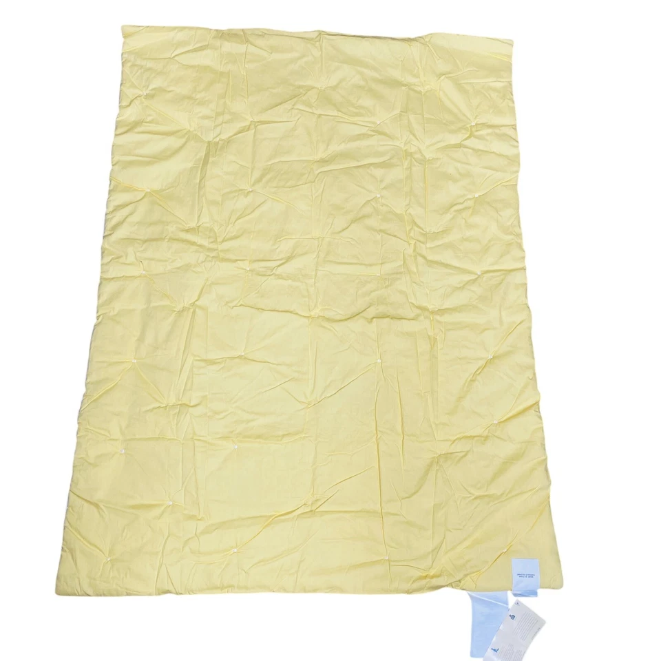 Manta acolchada Pottery Barn Kids Sadie bebé niño CORDERO amarillo negro apliques Foto 4 de 4