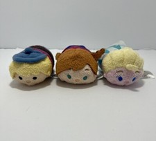 Disney Tsum Tsum Plush Frozen Elsa Anna Kristof Soft Toy Bundle Lot Mini 3.5in