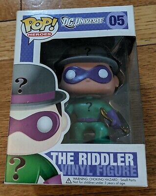 Funko Pop! Heroes DC Universe #05 The Riddler Vinyl Figure Retired Vaulted NIB | eBay