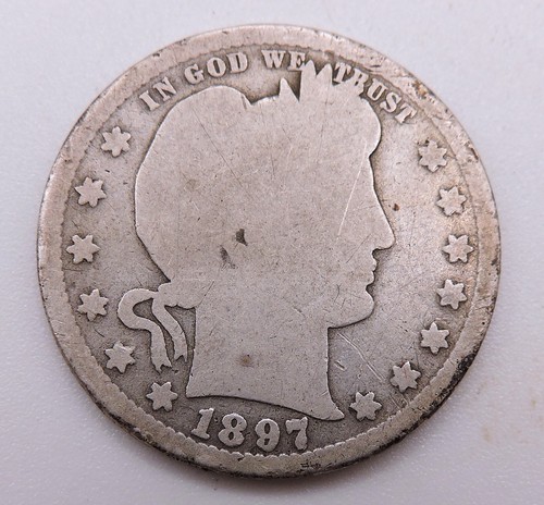 1897 S Silver Barber Quarter Key Date
