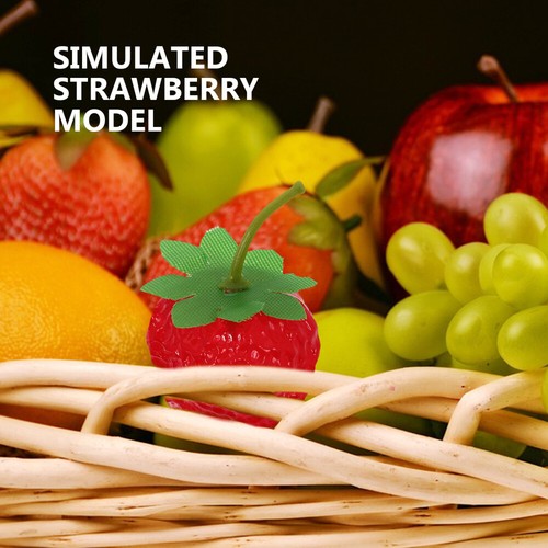 20 Pcs Simulated Strawberry Decoration Party Decorations Plastic Fruit - Picture 2 of 12