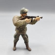 Vtg1:32 Soldier Figure WW2 German Fighter Plastic Soldier Figurine With Rifle 2"