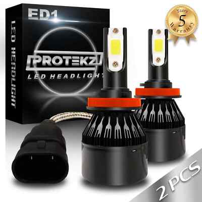 LED Headlight Protekz Kit H11 600W Low Bulb 6K for Chevrolet Caprice 2011-2017