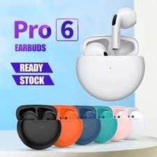 Pro 6 TWS Bluetooth Earphones Wireless Bluetooth Headset Noise Cancelling Earbud