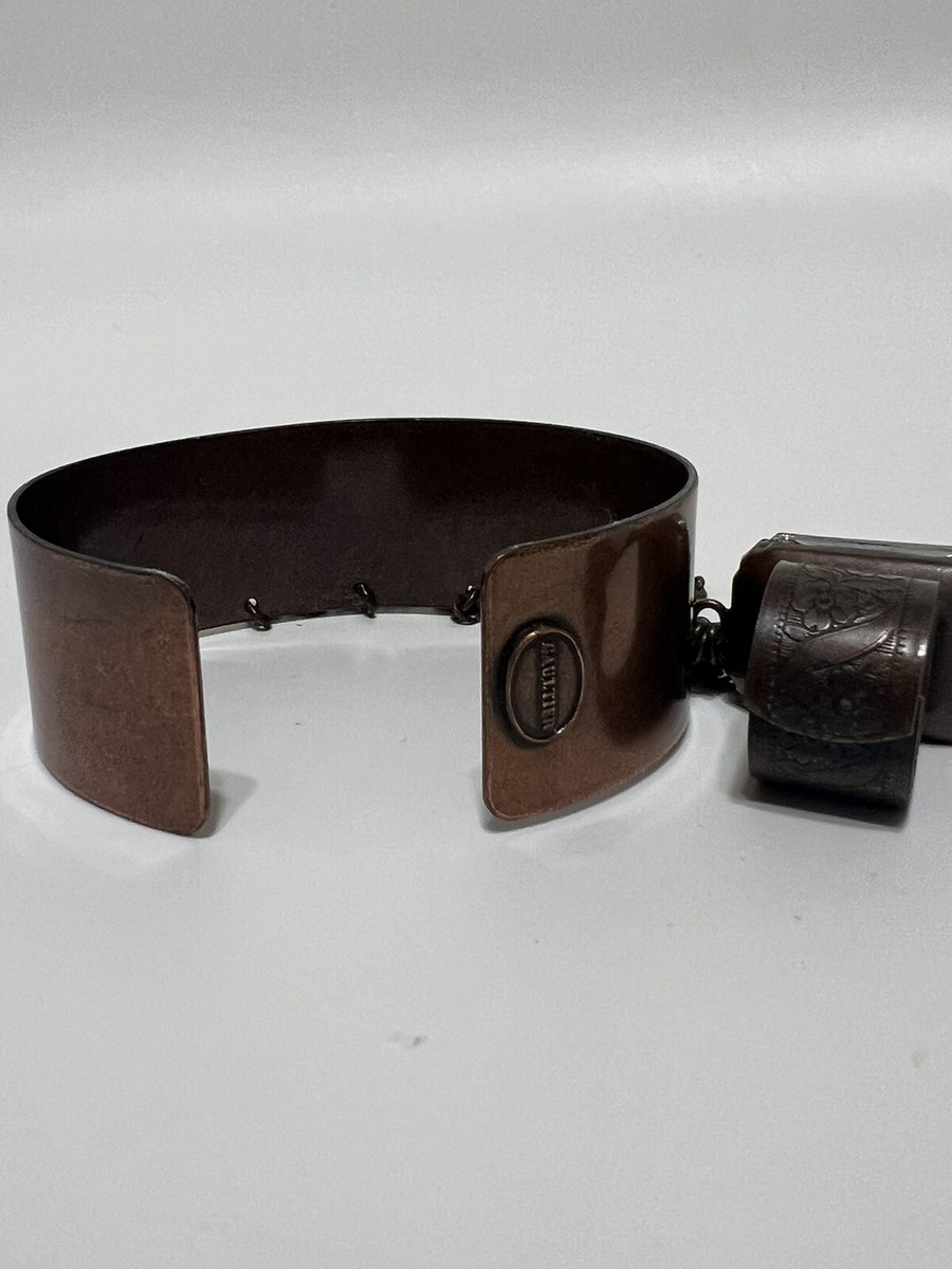 Vtg Jean Paul Gaultier 90s Brown Metal Ring Bracelet | eBay